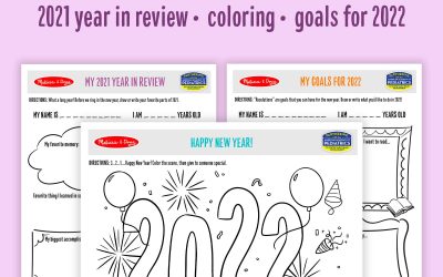 3 Free New Year Printables For Kids
